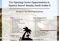 Equinox Resort Amaala Saudi Arabia Jobs | Equinox Resort Amaala Saudi Arabia Vacancies | Job Openings at Equinox Resort Amaala Saudi Arabia | Maldives Vacancies