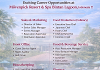 Movenpick Resort & Spa Bintan Lagoon Jobs | Movenpick Resort & Spa Bintan Lagoon Vacancies | Job Openings at Movenpick Resort & Spa Bintan Lagoon | Maldives Vacancies